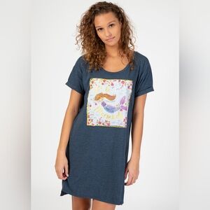 Natural Life Long Sleep Shirt Let's Be Mermaids OS
